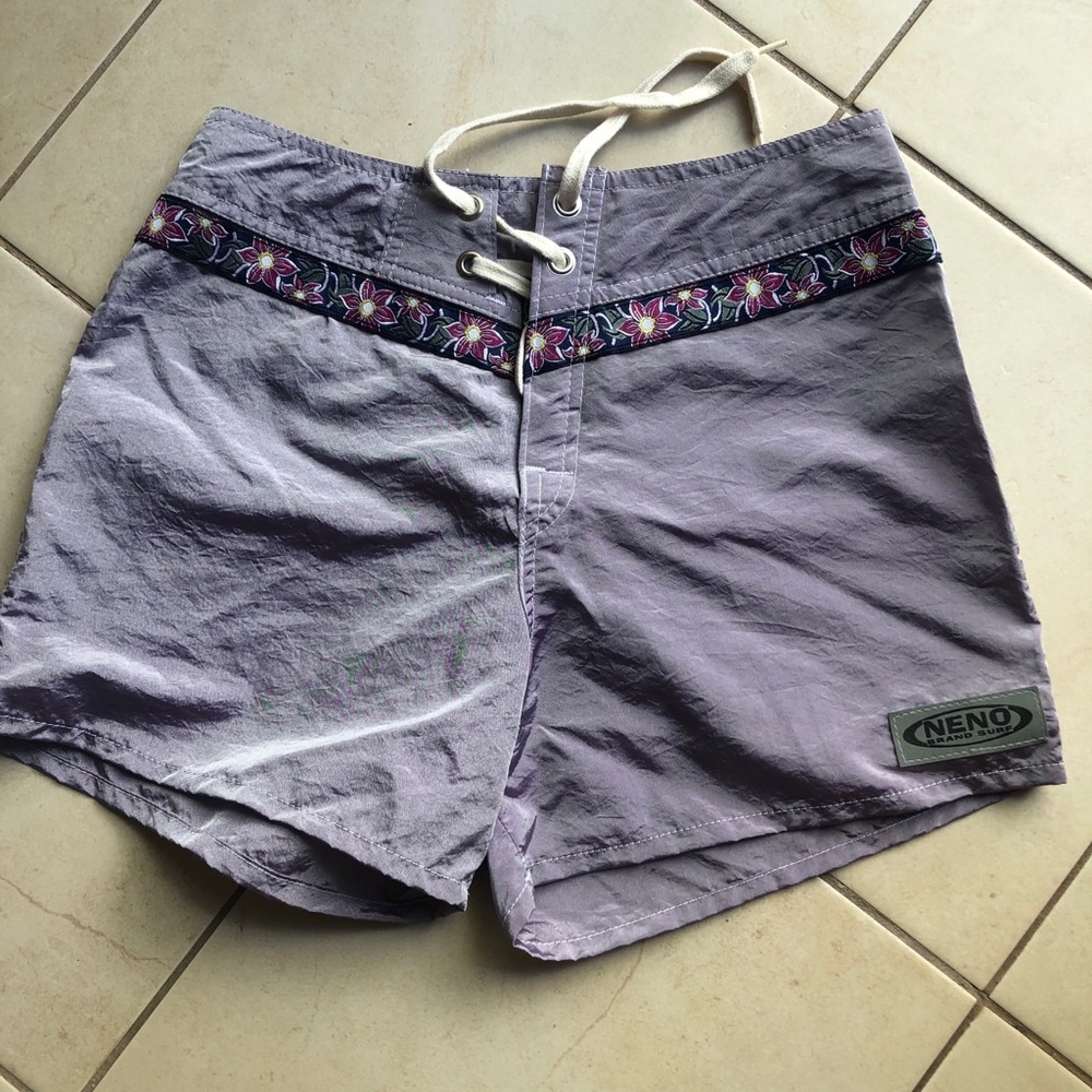 Neon surf shorts
